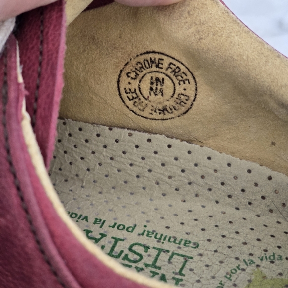 EL NATURALISTA Burgundy Leather Sneakers 37 Very Good Condition - Picture 8 of 9